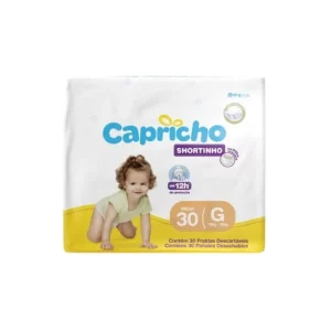 FRALDA CAPRICHO SHORTINHO MEGA G 30UN