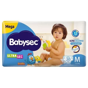 Fralda Babysec Ultrasec Galinha Pintadinha Mega