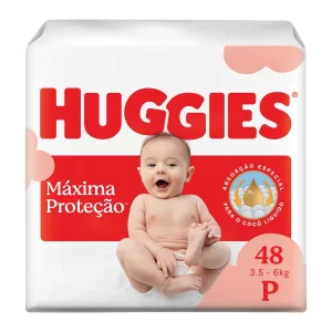 Fralda Huggies Máxima Proteção P 48 unidades